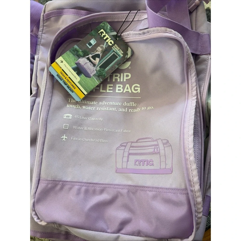 RTIC Outdoors Medium Carry On Structured Collapsible Duffel Bag - Lavender